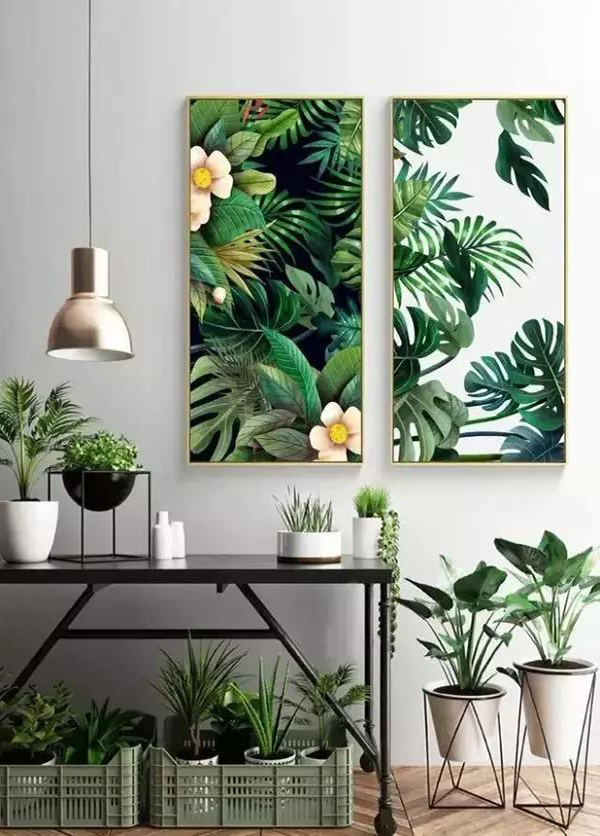 綠植壁畫